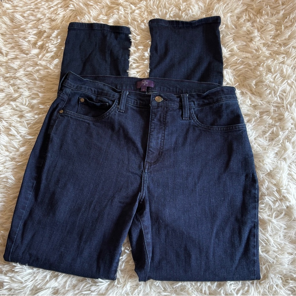 NYDJ not your daughter’s jeans skinny dark wash stretch denim size 12